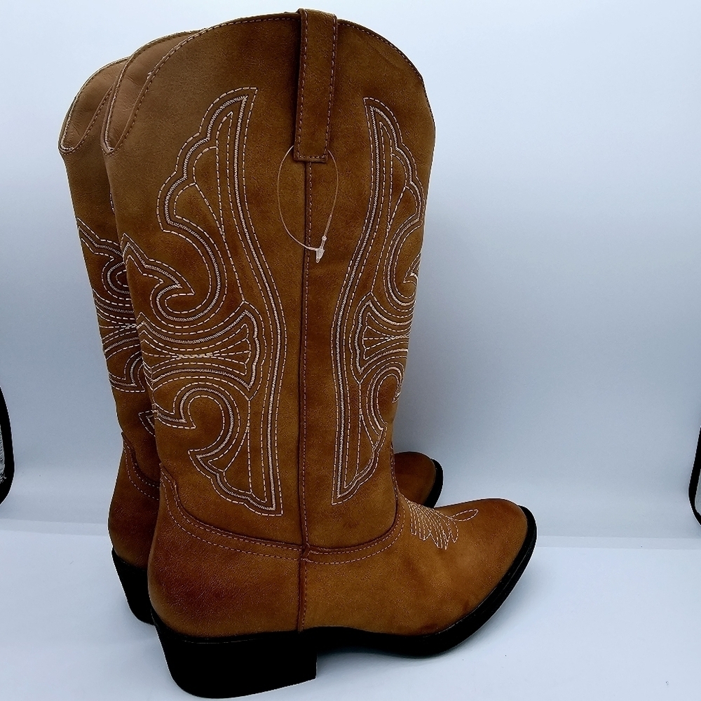 NWOT Coconuts by Matisse "Dusty" Tan/Brown Western Cowboy Boots NWT 6.5 - Picture 5 of 11